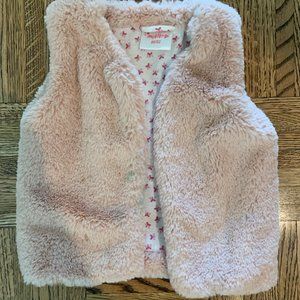 Kids Faux-Fur Vest (Pink)